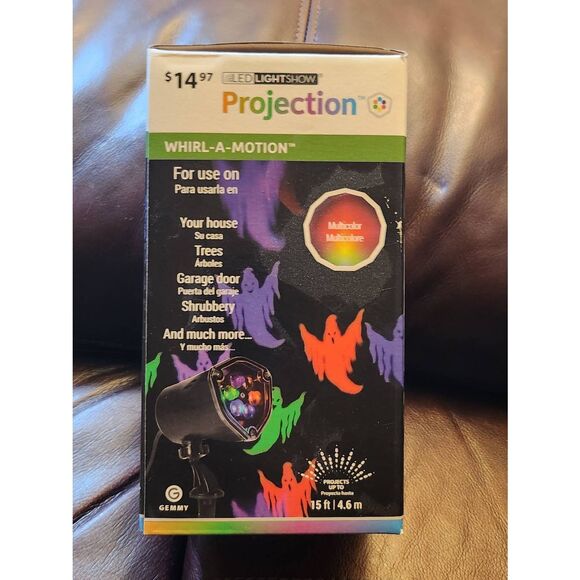 Gemmy Halloween SpotLight Kaleidoscope LED Projection Swirling Lighting Effect - Picture 2 of 5